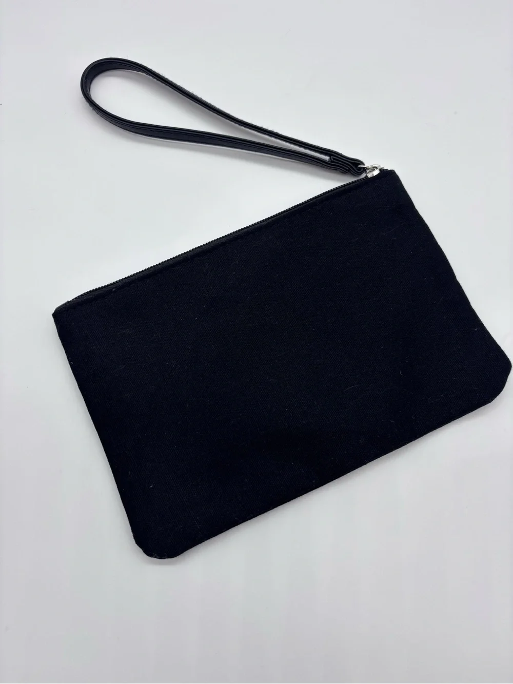 Victoria's Secret Black Wristlet with Silver Sequin Logo